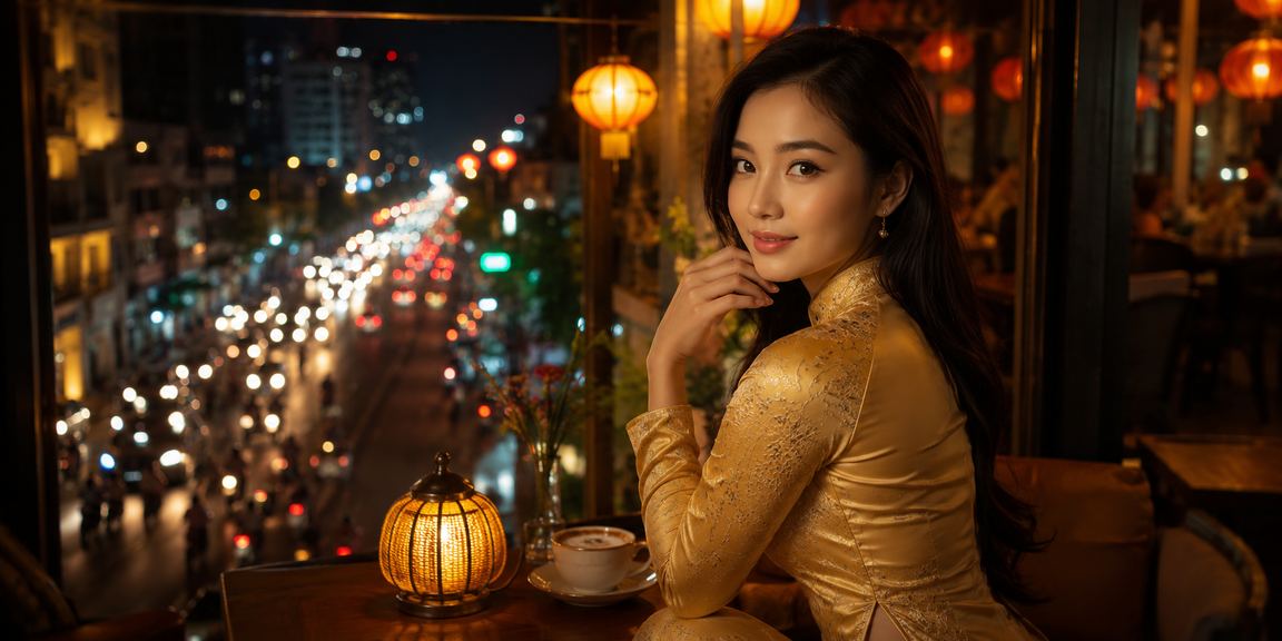 Người chơi đăng ký tài khoản cá cược tại Thành phố Hồ Chí Minh với trang phục áo dài truyền thống