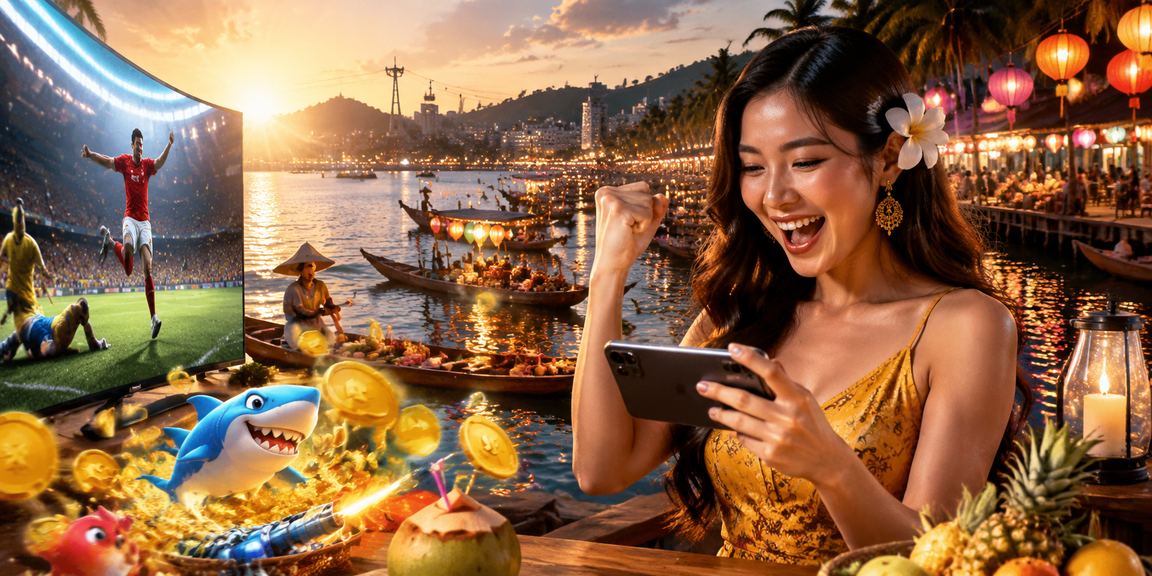 Người dùng truy cập sodo88 trên điện thoại di động tại bãi biển Phú Quốc